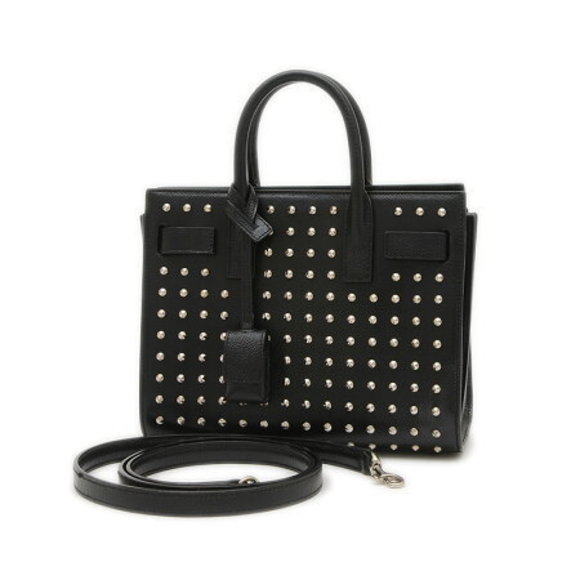 Saint Laurent Paris Sac Jour Stud Bag Black - Picture 1 of 7